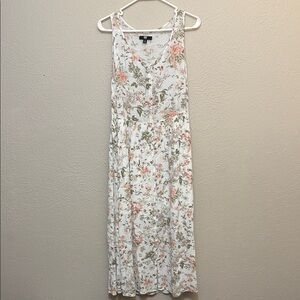 Frye White Floral Maxi Dress